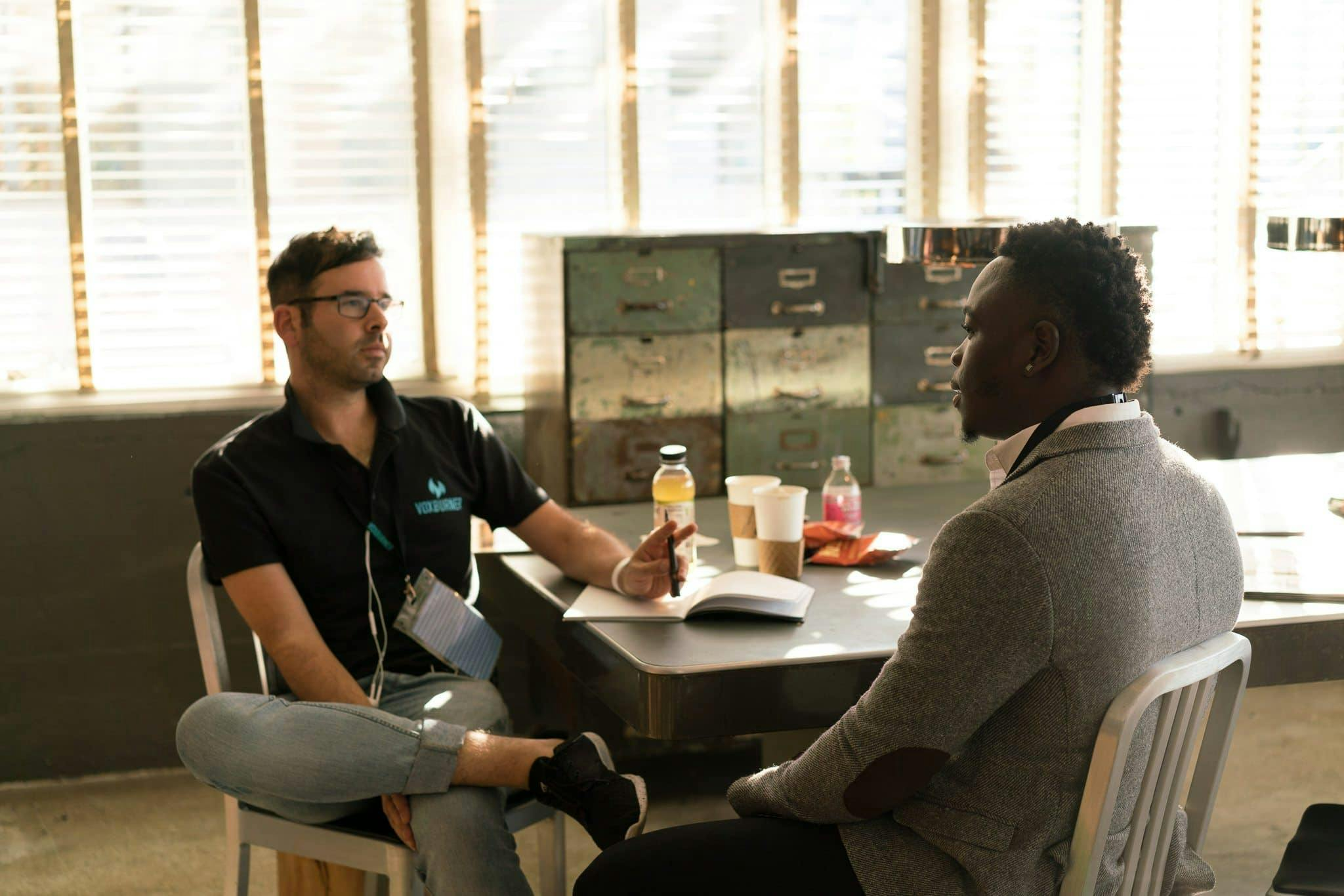 Illustration of diverse group of people in a meeting