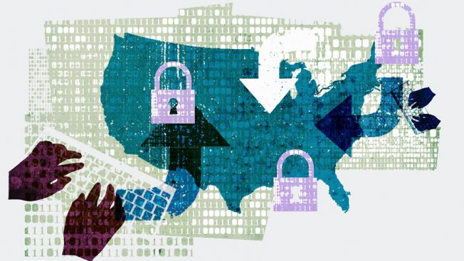 Illustration of state-level data protection laws